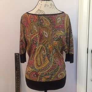 𝅺Guess Paisley Print Top Small